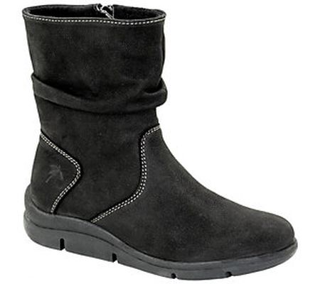Dromedaris Side-Zip Leather Slouch Boots - Vinn ey