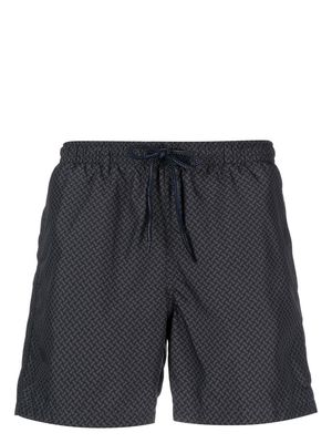 Drumohr all-over graphic-print swim shorts - Grey