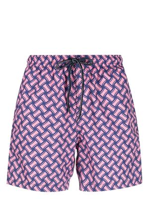 Drumohr all-over graphic-print swim shorts - Pink