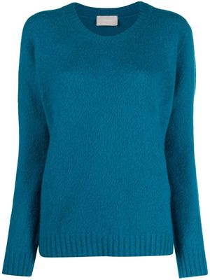 Drumohr brushed-fleece wool jumper - Blue