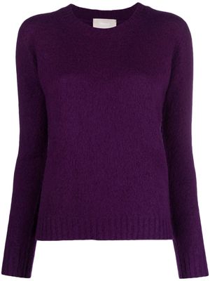 Drumohr brushed-fleece wool jumper - Purple