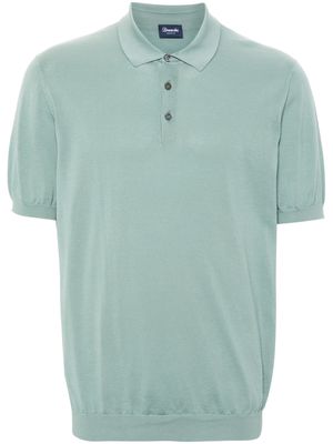 Drumohr button-up cotton polo shirt - Green