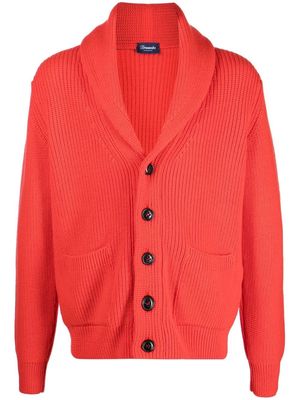 Drumohr button-up knitted cardigan - Orange