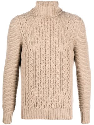 Drumohr cable-knit lambswool jumper - Neutrals