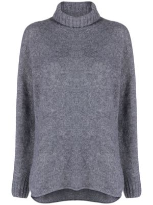 Drumohr cashmere-blend roll-neck knitted top - Grey