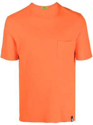 Drumohr chest patch-pocket T-shirt - Orange