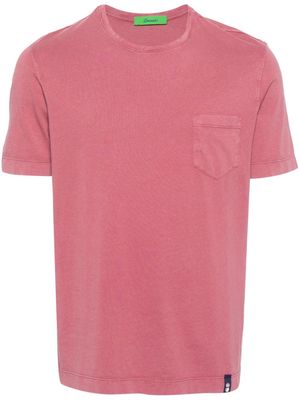 Drumohr chest-pocket cotton T-shirt - Pink