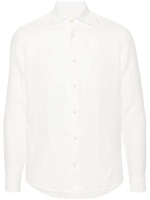 Drumohr classic-collar linen shirt - White