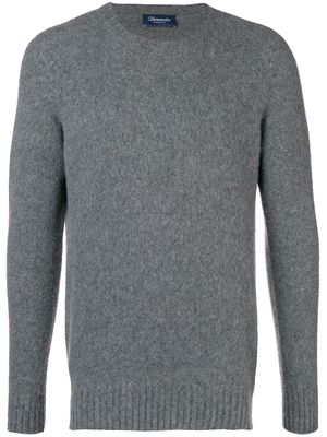 DRUMOHR crew neck brushed sweater - Grey