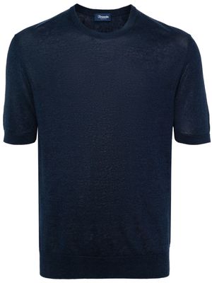 Drumohr crew-neck knitted T-shirt - Blue