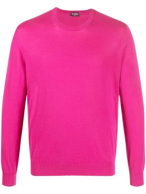 Drumohr crew-neck long-sleeve jumper - Pink
