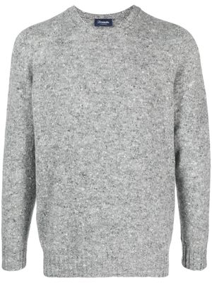 Drumohr crew-neck marl-knit jumper - Grey