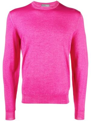 Drumohr crew-neck merino wool jumper - Pink