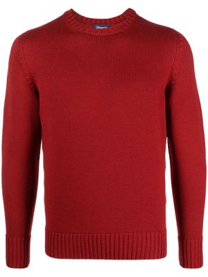 Drumohr crew-neck merino wool jumper - Red