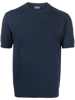 Drumohr crew-neck short-sleeve jumper - Blue