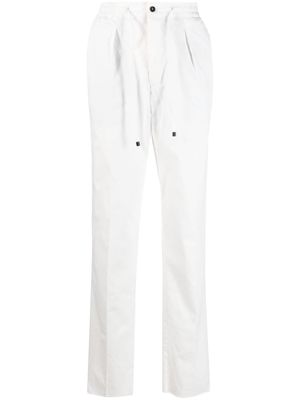 Drumohr drawstring-waist trousers - White
