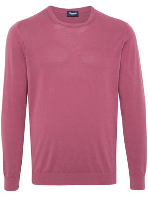 Drumohr fine-knit cotton jumper - Pink