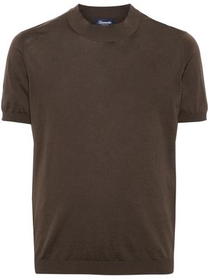 Drumohr fine-knit T-shirt - Brown