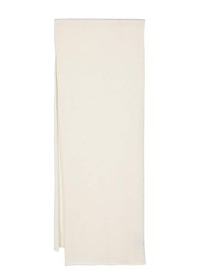 Drumohr finished-edge cashmere scarf - White