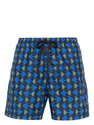 Drumohr fish-print swim shorts - Black