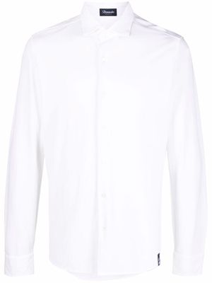 Drumohr fitted long-sleeved shirt - White