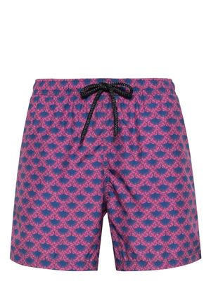 Drumohr geometric-print swim shorts - Pink