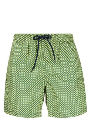 Drumohr graphic-print swim shorts - E25 YELLOW
