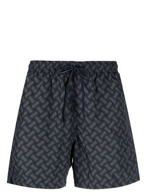 Drumohr graphic-print swim shorts - Grey
