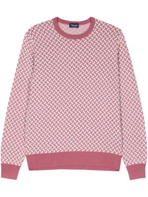 Drumohr intarsia-pattern jumper - Pink