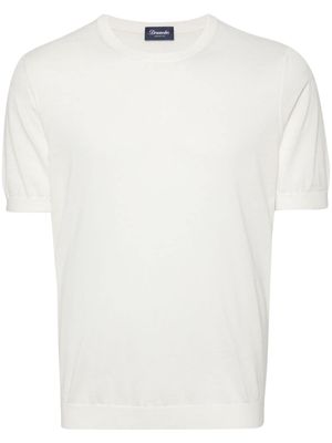 Drumohr knitted cotton T-shirt - White