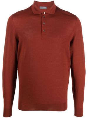 Drumohr knitted polo shirt - Orange