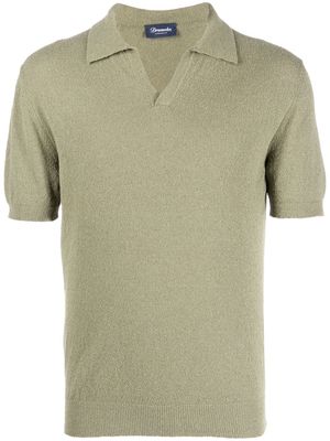 Drumohr knitted short-sleeved polo shirt - Green