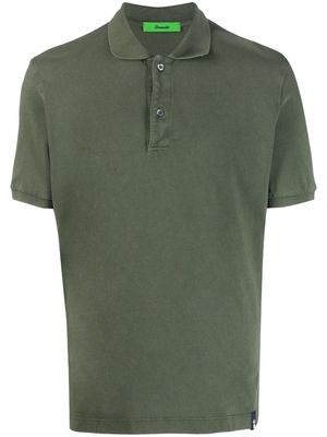 Drumohr logo-patch detail polo shirt - Green
