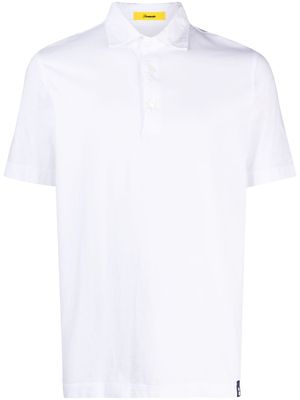 Drumohr logo-patch short-sleeve polo shirt - White