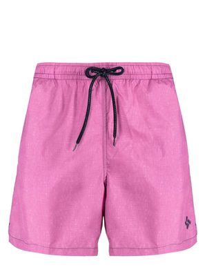 Drumohr logo-patch swim shorts - Pink