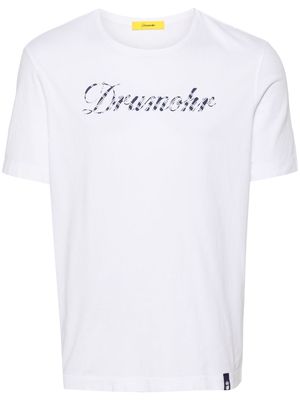 Drumohr logo-print cotton T-shirt - White