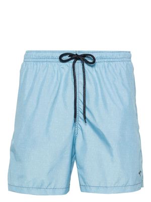 Drumohr logo-print swim shorts - Blue