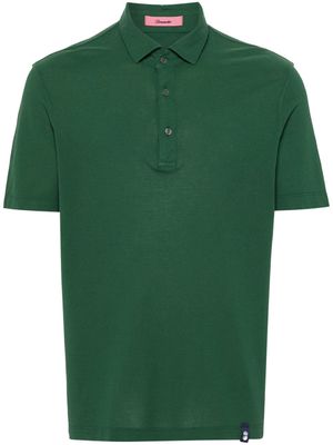 Drumohr logo-tag cotton polo shirt - Green