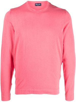 Drumohr long-sleeve cotton jumper - Pink