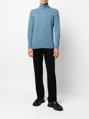 Drumohr marl-knit roll neck sweater - Blue