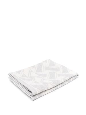 Drumohr patterned-jacquard beach towel - Grey