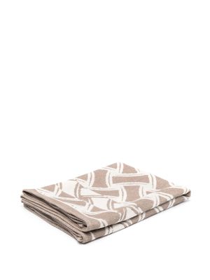 Drumohr patterned-jacquard beach towel - Neutrals