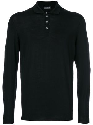 Drumohr plain polo shirt - Black