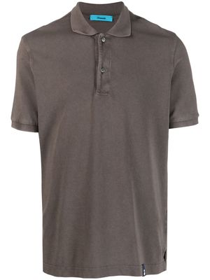 Drumohr plain short-sleeve polo shirt - Brown