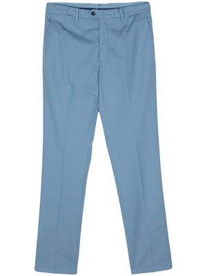 Drumohr pressed-crease tapered trousers - Blue