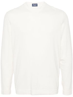 Drumohr ribbed cotton jumper - Neutrals