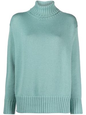 Drumohr roll-neck knitted jumper - Blue