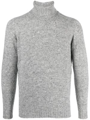 Drumohr roll-neck marl knit jumper - Grey
