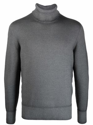 Drumohr roll-neck wool jumper - Grey