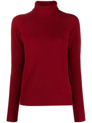 Drumohr roll-neck wool jumper - Red